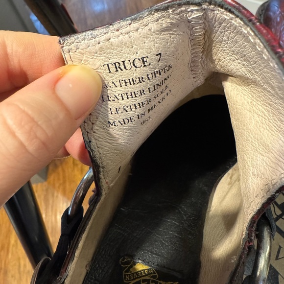 Freebird Truce Red Crocodile Pattern Leather Boots - Picture 13 of 13